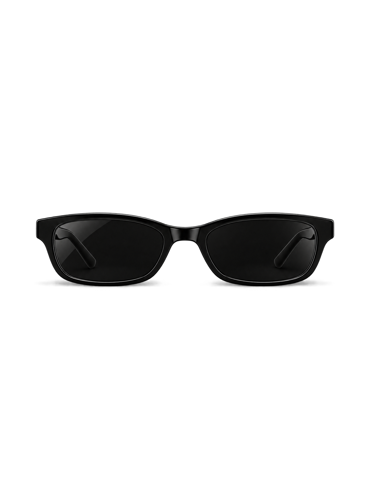 BRITTANY BRITTANY P5 in black acetate, angled three-quarter view