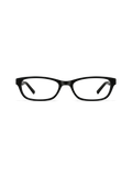 BRITTANY BRITTANY P5 soft rectangle sunglasses in black acetate, front view