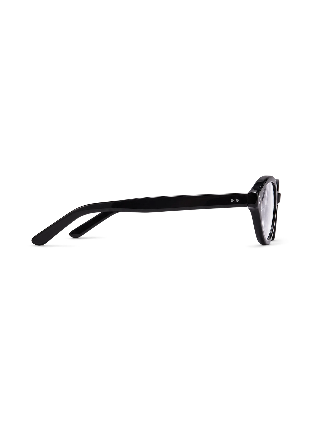 BRITTANY BRITTANY P4 narrow oval frame in black acetate, product view