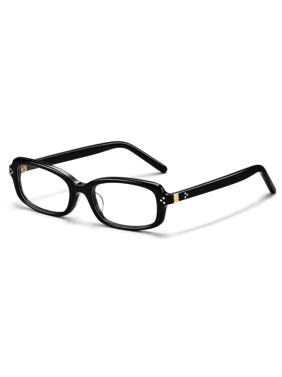 BRITTANY BRITTANY P6 slim rectangle frame with softly rounded lenses, product view