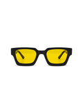 TRENTADUE P1 sunglasses in black acetate by PULERA, front product view